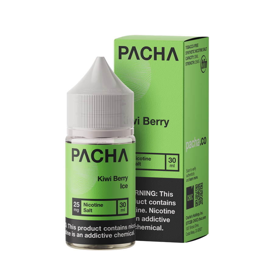 Pacha TFN Salt Nicotione Vape Juice 25 Mg Kiwi Berry Ice 