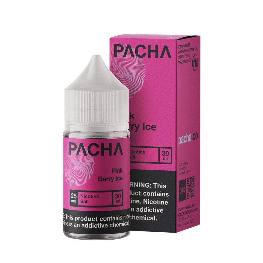 Pacha TFN Salt Nicotione Vape Juice 25 Mg Pink Berry Ice 