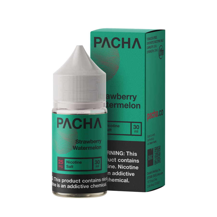 Pacha TFN Salt Nicotione Vape Juice 25 Mg Strawberry Watermelon 