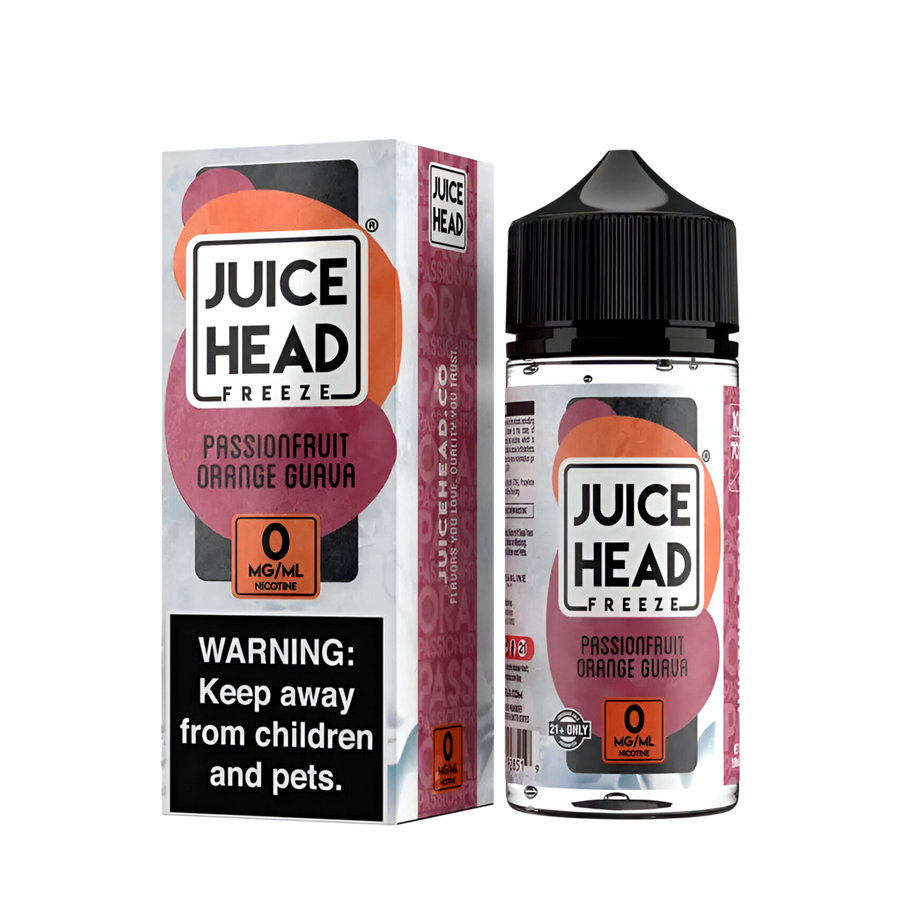 Juice Head Freeze Freebase Vape Juice 0 Mg Passionfruit Orange Guava 