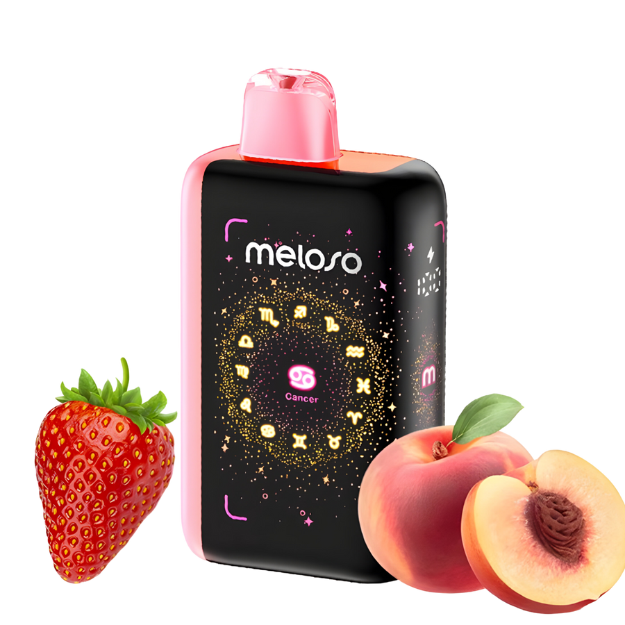 Geek Bar Meloso 30K Disposable Vape Peachy Strawmelon  