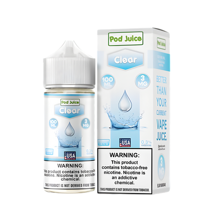 Pod Juice Freebase Vape Juice 0 Mg 100 Ml Clear