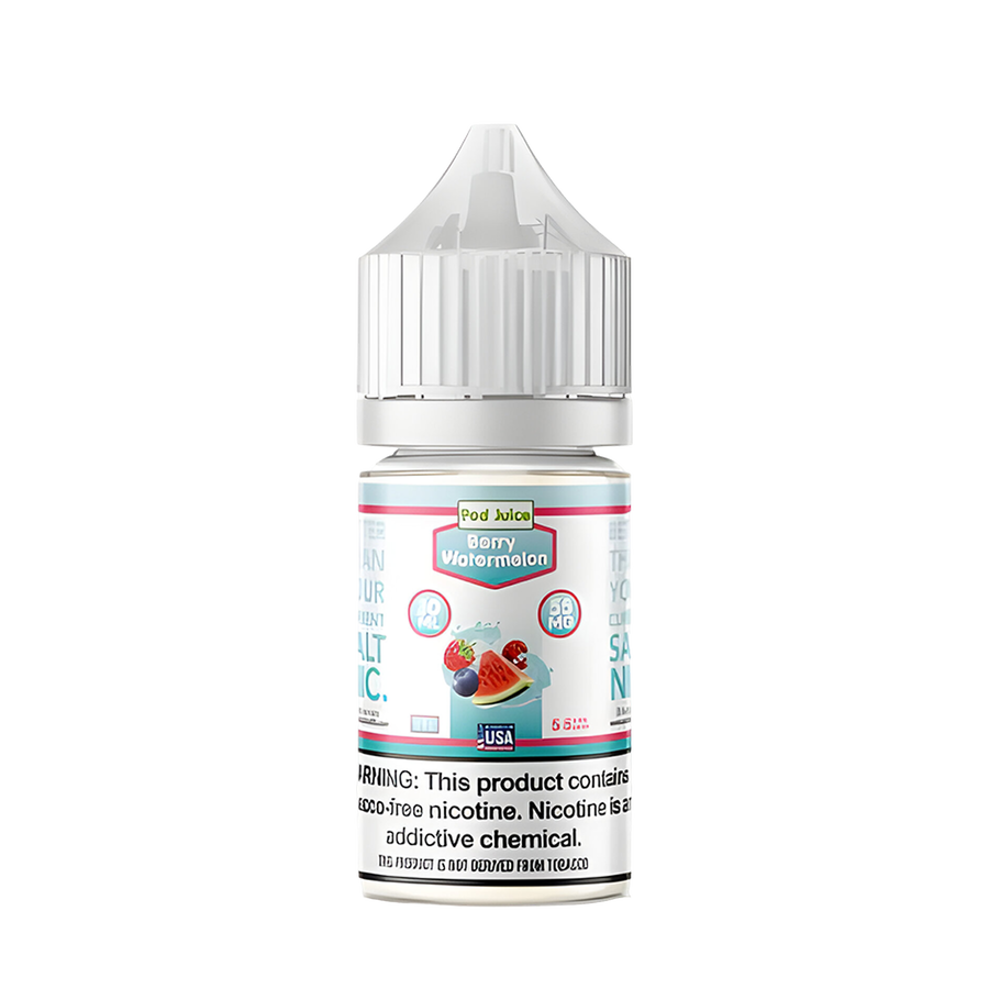 Pod Juice Salt Nicotine Vape Juice 55 Mg Berry Watermelon 