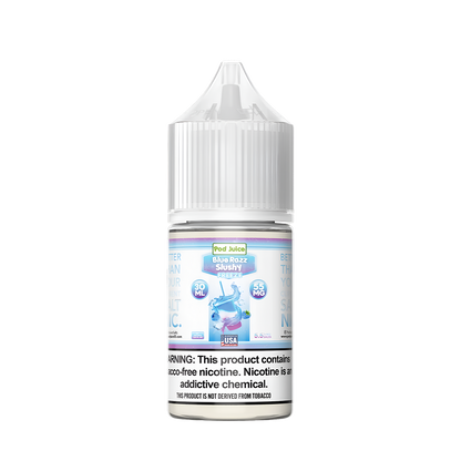 Pod Juice Freeze Salt Nicotine Vape Juice 35 Mg 30 Ml Blue Razz Slushy Freeze