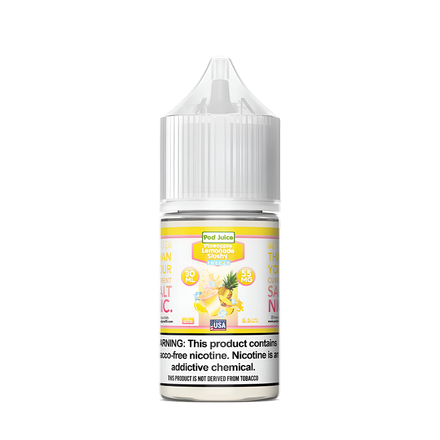 Pod Juice Freeze Salt Nicotine Vape Juice 35 Mg Pineapple Lemonade Slushy Freeze 