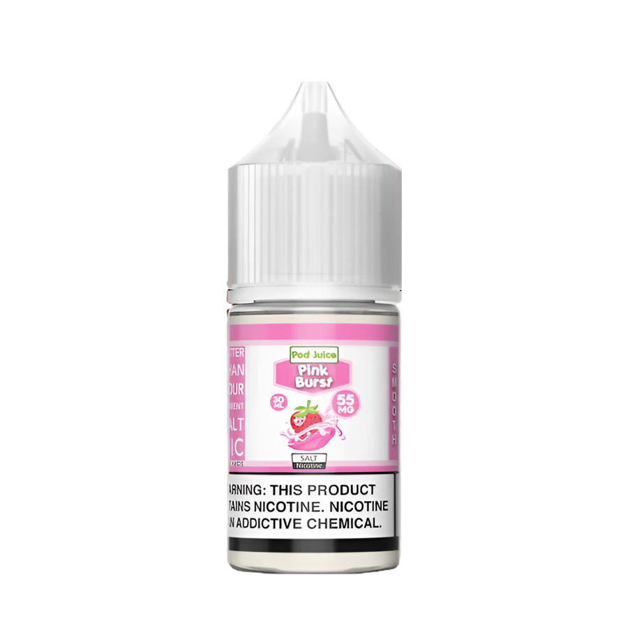 Pod Juice Salt Nicotine Vape Juice 35 Mg Pink Burst Chew 