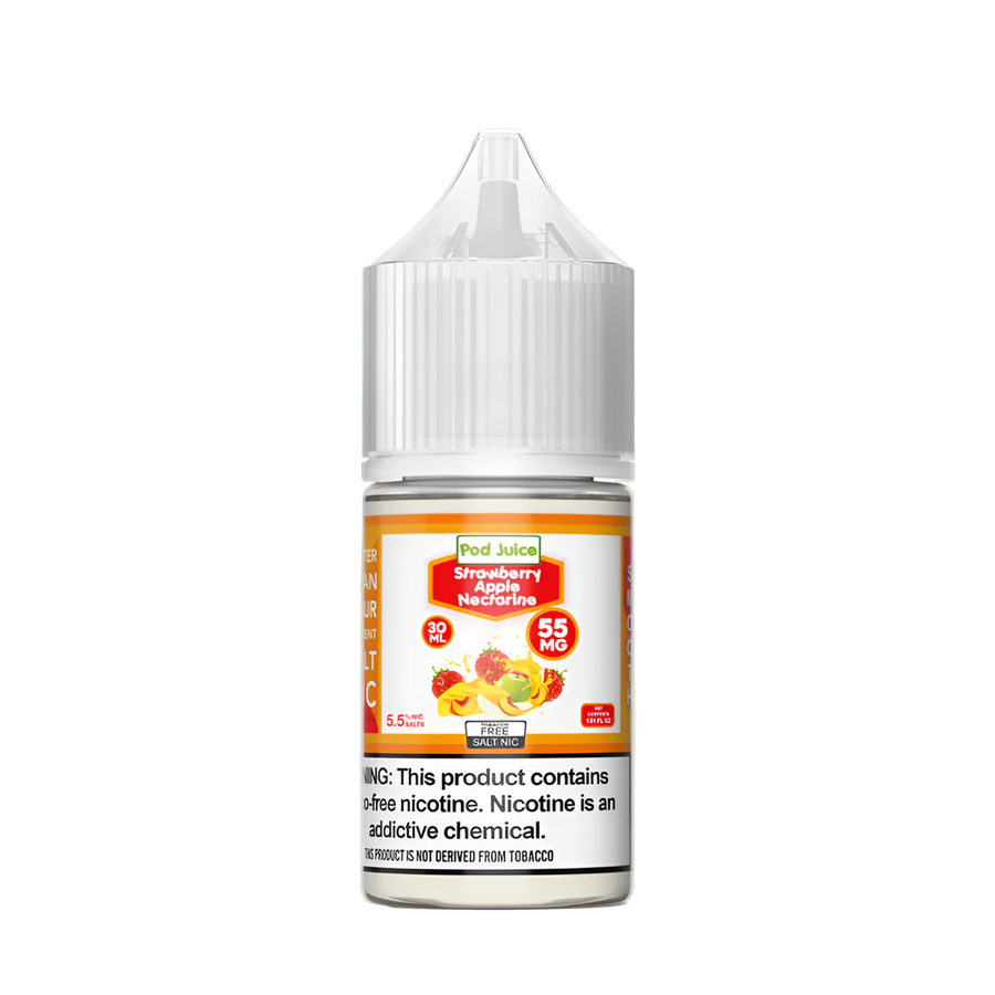 Pod Juice Salt Nicotine Vape Juice 35 Mg Strawberry Apple Nectarine 