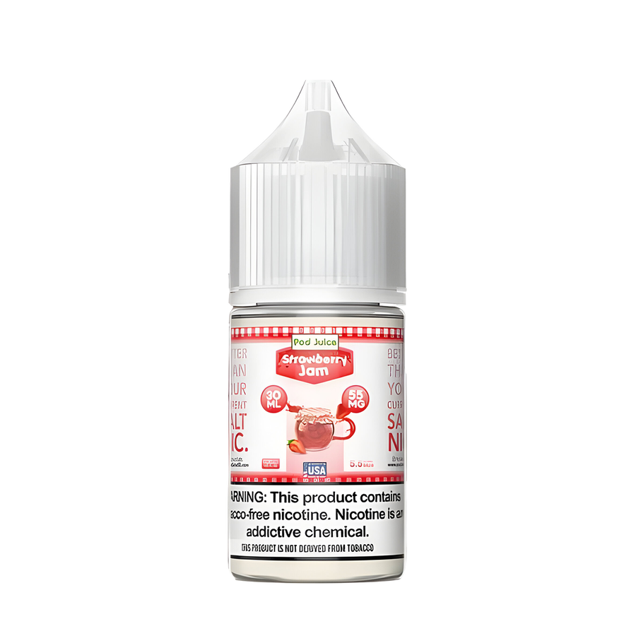 Pod Juice Salt Nicotine Vape Juice 35 Mg Strawberry Jam 