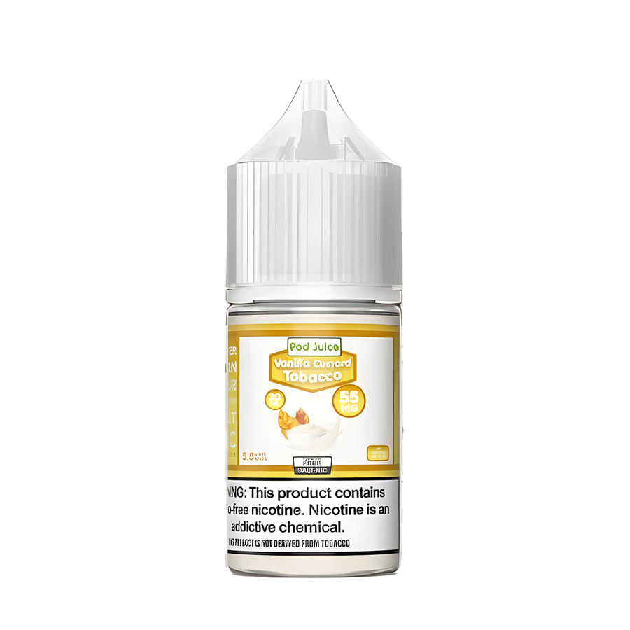 Pod Juice Salt Nicotine Vape Juice 35 Mg Vanilla Custard Tobacco 