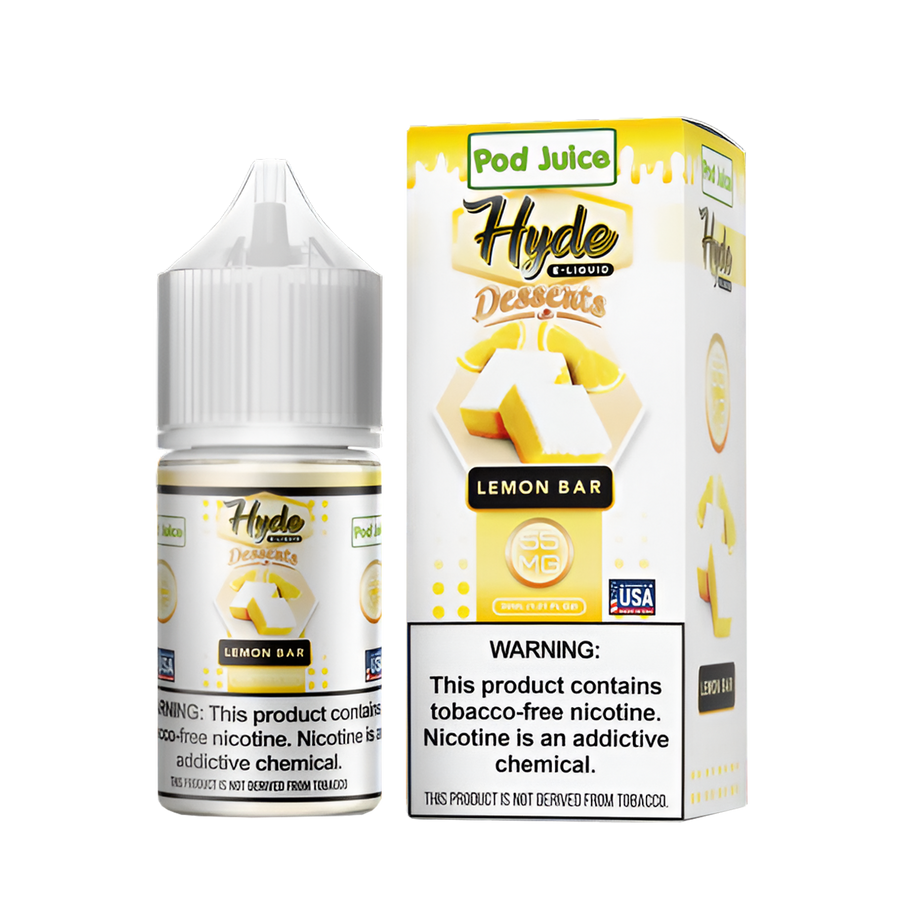 Pod Juice x Hyde Salt Nicotine Vape Juice 35 Mg Lemon Bar 