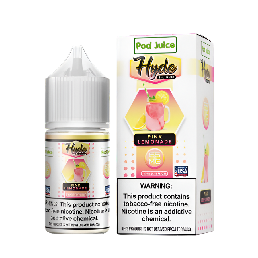 Pod Juice x Hyde Salt Nicotine Vape Juice 35 Mg Pink Lemonade 