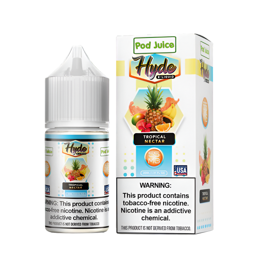 Pod Juice x Hyde Salt Nicotine Vape Juice 35 Mg 30 Ml Tropical Nectar