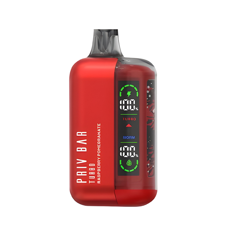 Priv Bar Turbo 15K Disposable Vape Raspberry Pomegranate  