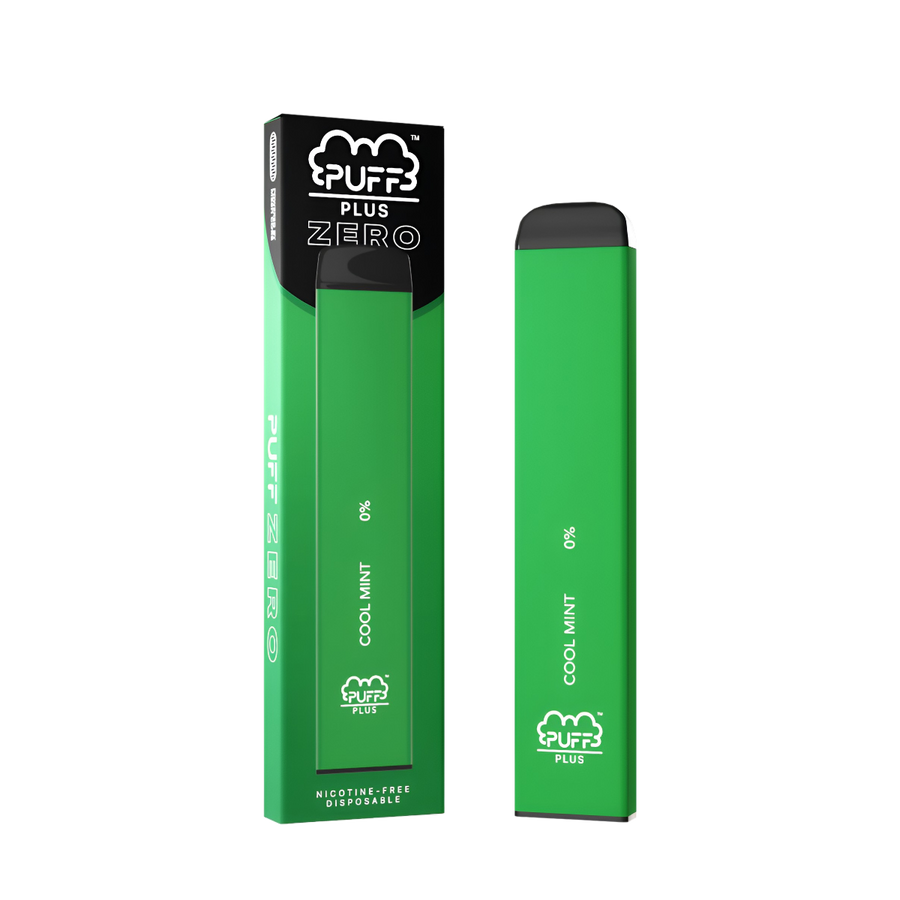 Puff Bar Plus Zero Nicotine Disposable Vape Cool Mint  