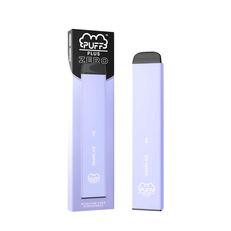 Puff Bar Plus Zero Nicotine Disposable Vape Grape Ice  