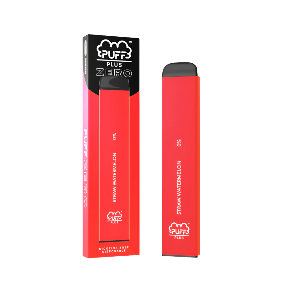 Puff Bar Plus Zero Nicotine Disposable Vape Straw Watermelon  