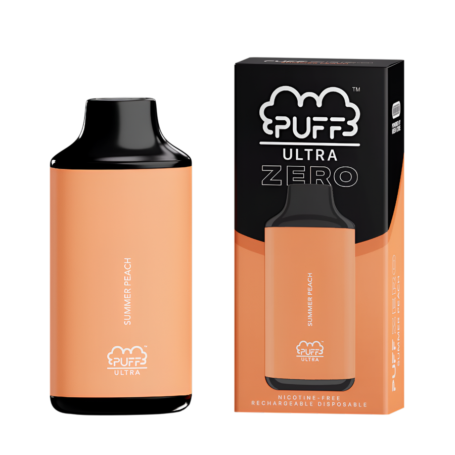 Puff Bar Ultra Zero 8000 Nicotine Disposable Vape Summer Peach  