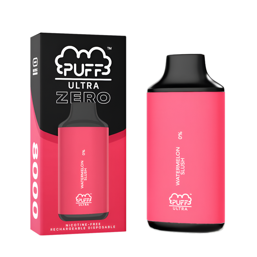 Puff Bar Ultra Zero 8000 Nicotine Disposable Vape Watermelon Slush  