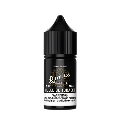 Ruthless Vapor Salt Nicotine Vape Juice 35 Mg 30 Ml Dulce De Tobacco