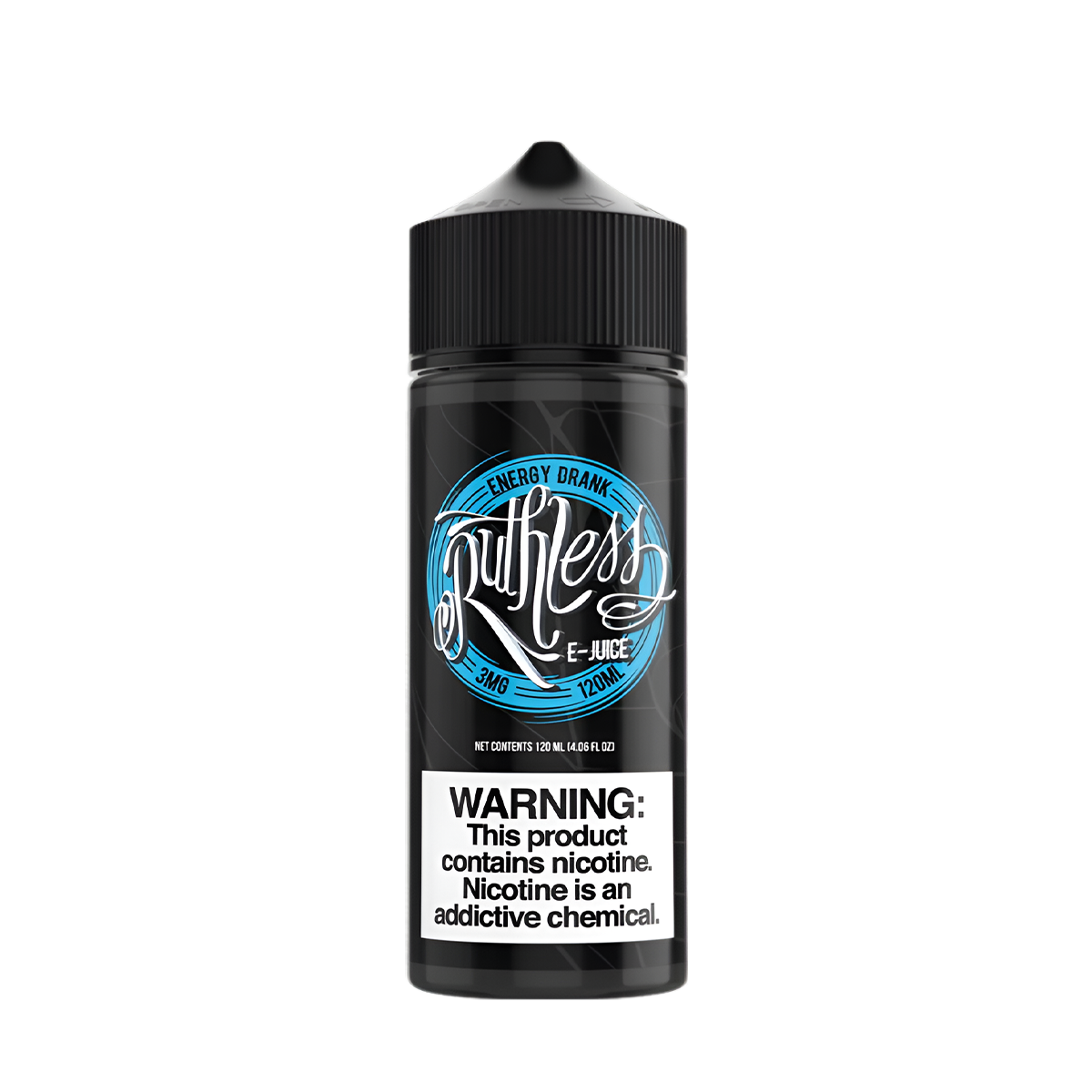 Ruthless Vapor Freebase Vape Juice 0 Mg 120 Ml Energy Drank