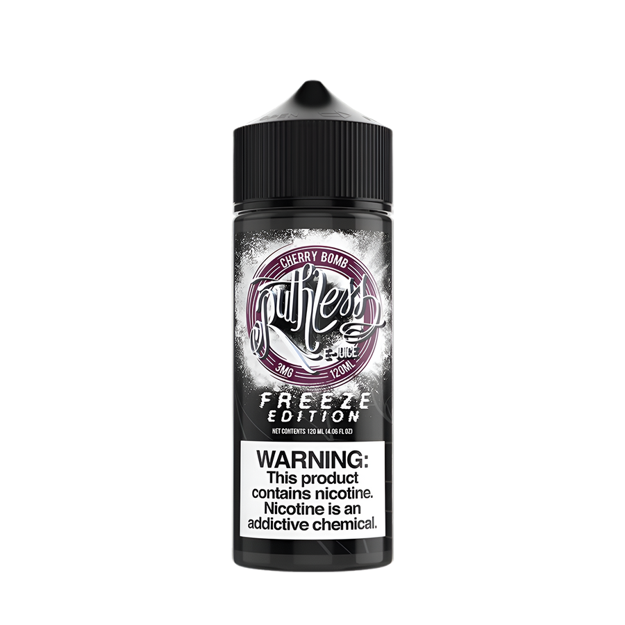 Ruthless Vapor Freeze Edition Freebase Vape Juice 0 Mg Cherry Bomb Freeze 