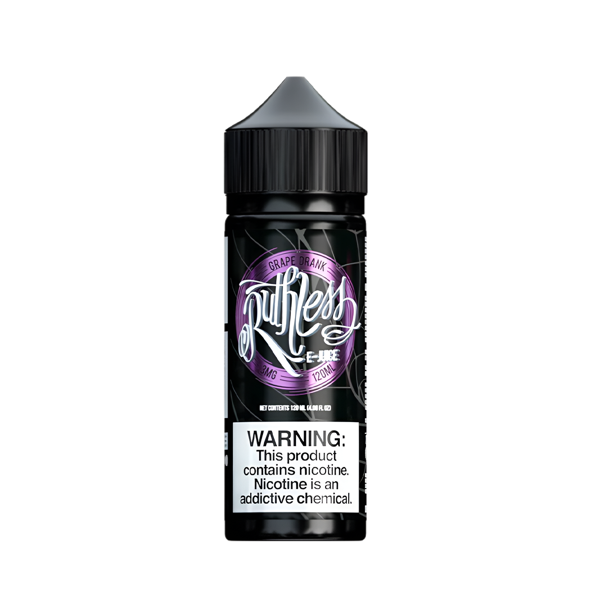 Ruthless Vapor Freebase Vape Juice 0 Mg 120 Ml Grape Drank