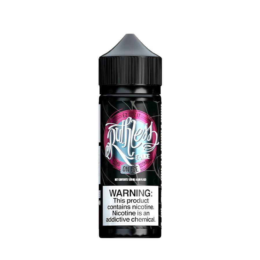 Ruthless Vapor Iced Freebase Vape Juice 0 Mg Ez Duz It Ice 