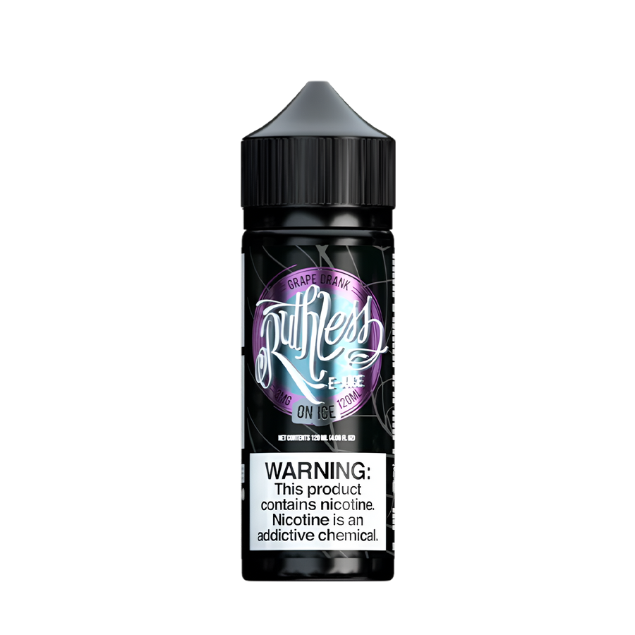 Ruthless Vapor Iced Freebase Vape Juice 0 Mg Grape Drank Ice 