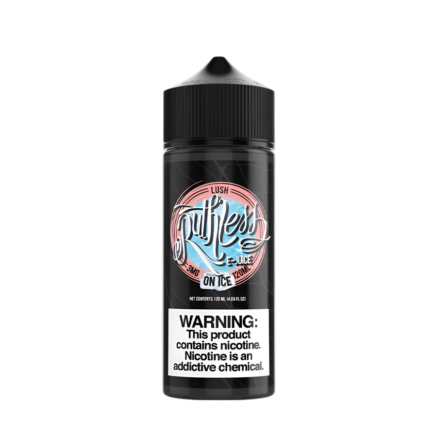 Ruthless Vapor Iced Freebase Vape Juice 0 Mg Lush Ice 