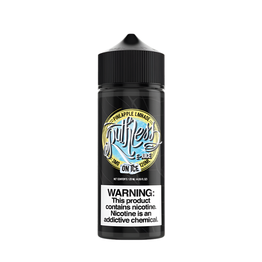 Ruthless Vapor Iced Freebase Vape Juice 0 Mg Pineapple Lemonade Ice 