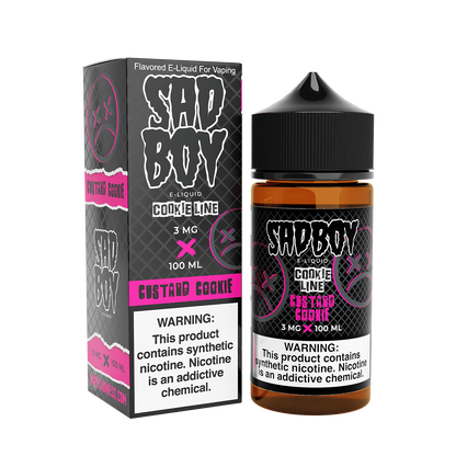 Sadboy TF Freebase Vape Juice 0 Mg Cookie Line / Custard Cookie 