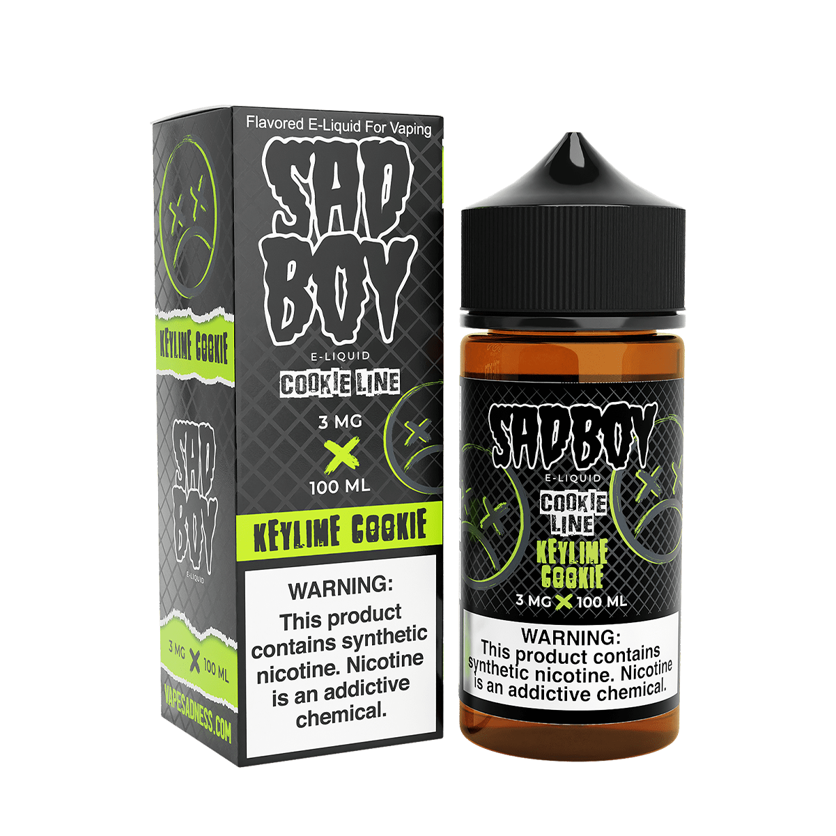 Sadboy TF Freebase Vape Juice 0 Mg 100 Ml Cookie Line / Keylime Cookie