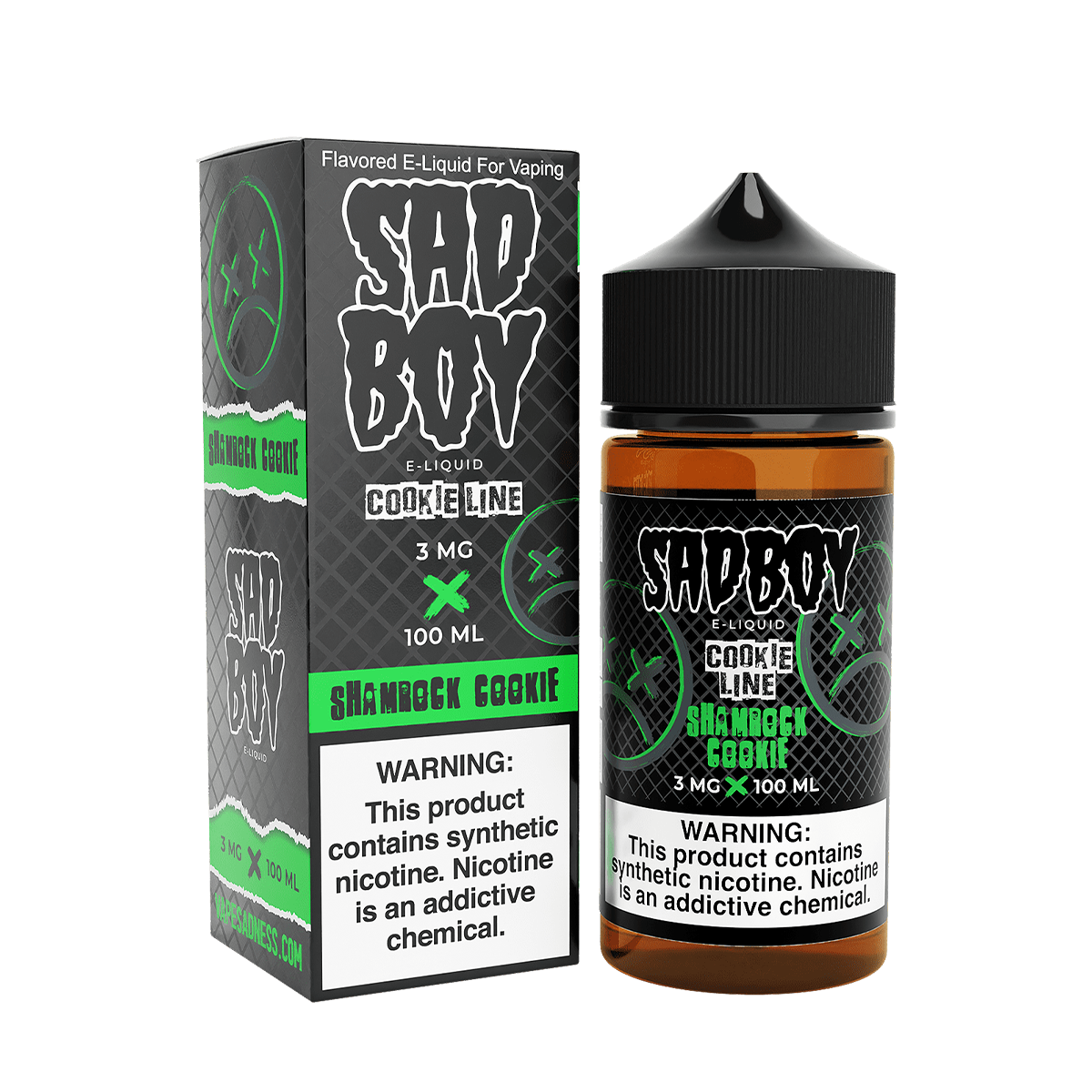 Sadboy TF Freebase Vape Juice 0 Mg 100 Ml Cookie Line / Shamrock Cookie