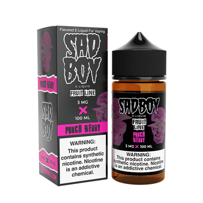 Sadboy TF Freebase Vape Juice 0 Mg Fruit Line / Punch Berry 