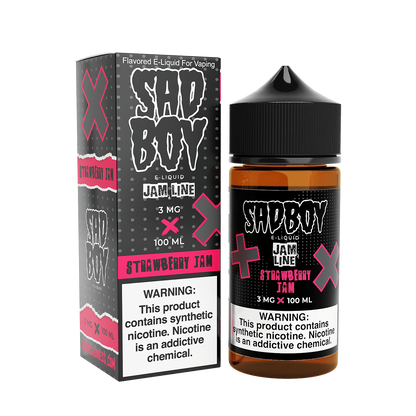 Sadboy TF Freebase Vape Juice 0 Mg Jam Line / Strawberry Jam 