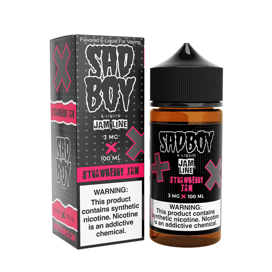 Sadboy TF Freebase Vape Juice 0 Mg 100 Ml Jam Line / Strawberry Jam