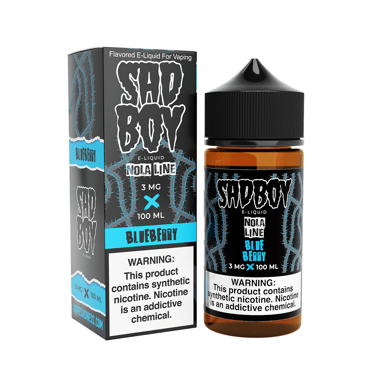 Sadboy TF Freebase Vape Juice 0 Mg 100 Ml Nola Line / Blueberry