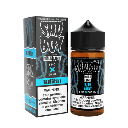 Sadboy TF Freebase Vape Juice 0 Mg Nola Line / Blueberry 