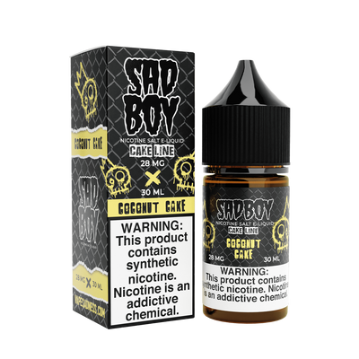 Sadboy TF Salt Nicotine Vape Juice 28 Mg Cake Line / Coconut Cake 