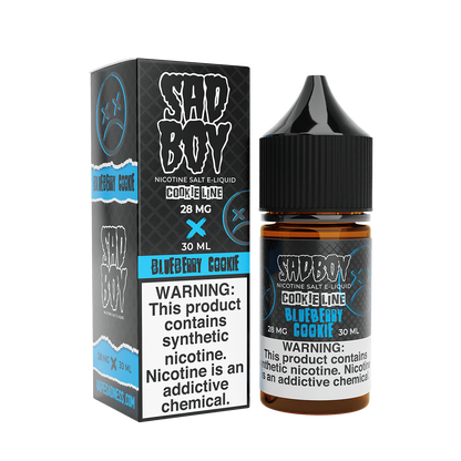 Sadboy TF Salt Nicotine Vape Juice 28 Mg Cookie Line / Blueberry Cookie 