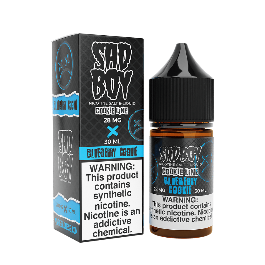 Sadboy TF Salt Nicotine Vape Juice 28 Mg Cookie Line / Blueberry Cookie 