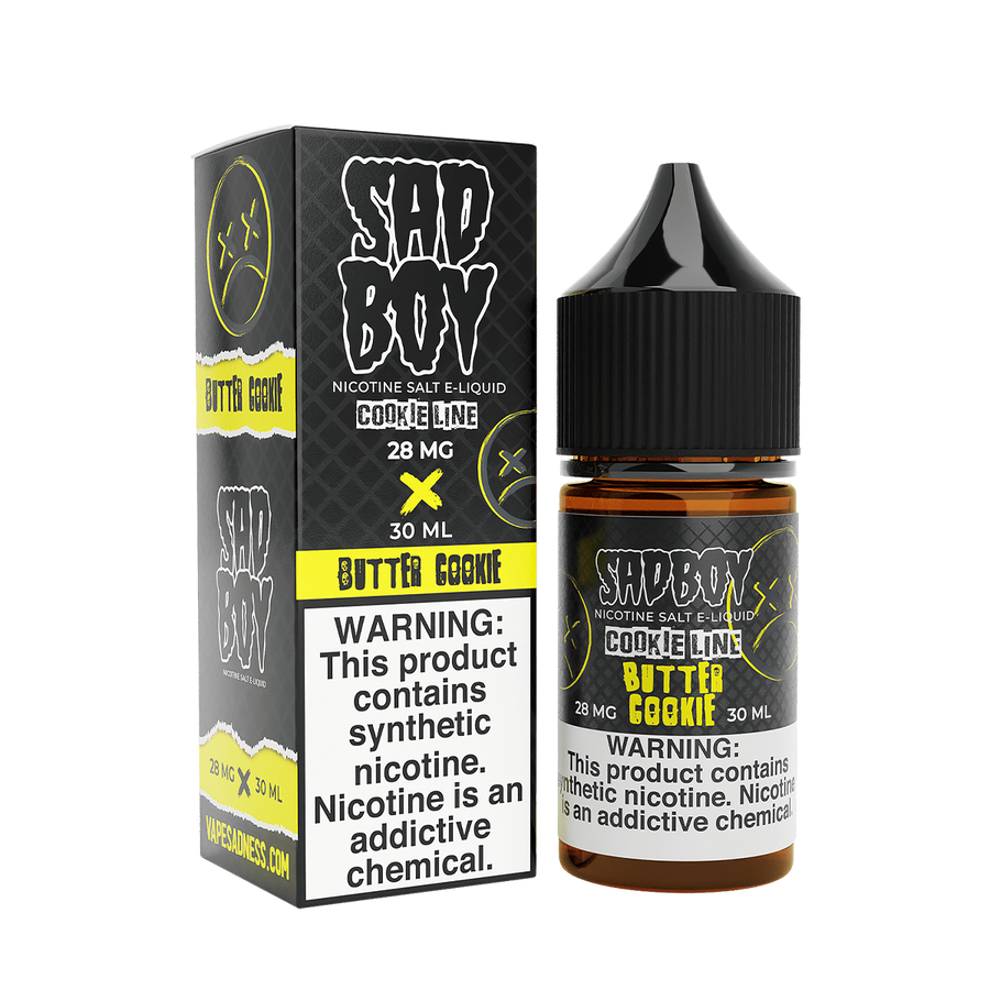 Sadboy TF Salt Nicotine Vape Juice 28 Mg Cookie Line / Butter Cookie 