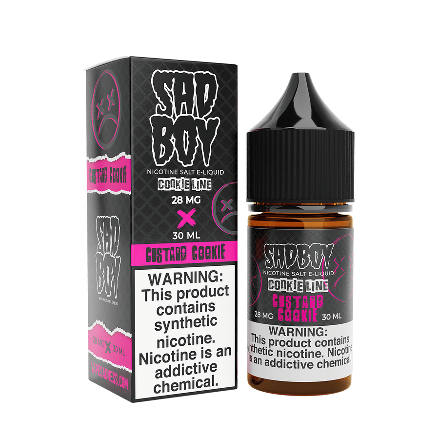 Sadboy TF Salt Nicotine Vape Juice 28 Mg Cookie Line / Custard Cookie 