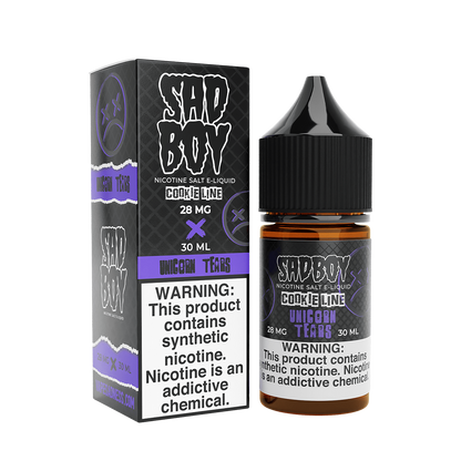 Sadboy TF Salt Nicotine Vape Juice 28 Mg Cookie Line / Unicorn Tears 