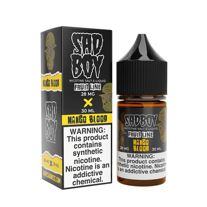 Sadboy TF Salt Nicotine Vape Juice 28 Mg Fruit Line / Mango Blood 