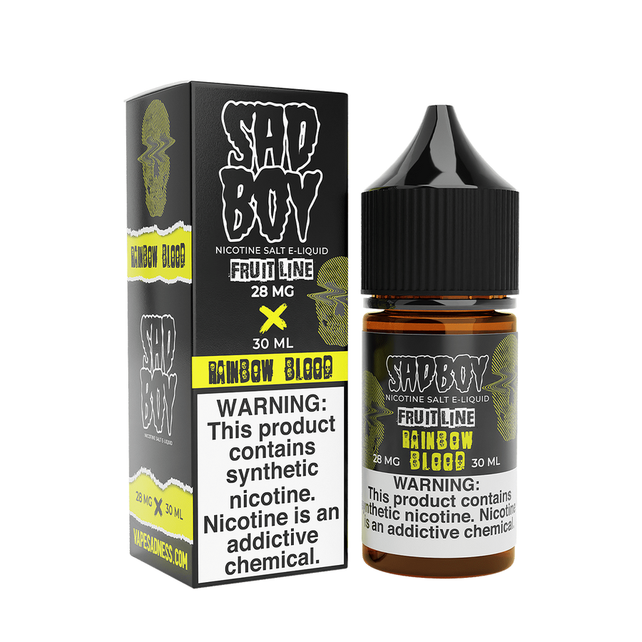 Sadboy TF Salt Nicotine Vape Juice 28 Mg Fruit Line / Rainbow Blood 