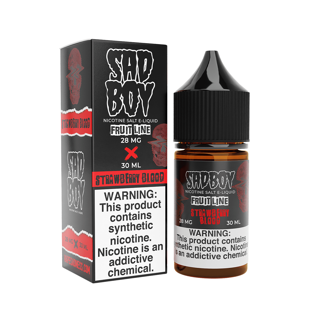 Sadboy TF Salt Nicotine Vape Juice 28 Mg 30 Ml Fruit Line / Strawberry Blood