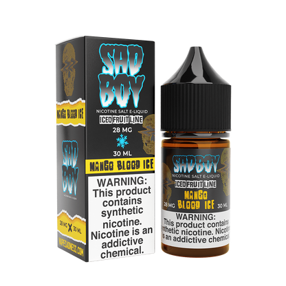 Sadboy TF Salt Nicotine Vape Juice 28 Mg Iced Fruit Line / Mango Blood Ice 