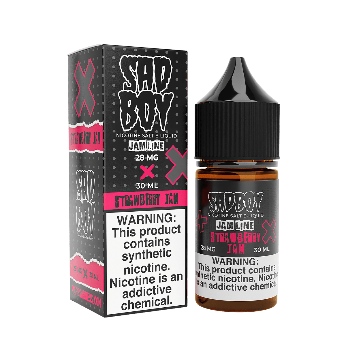 Sadboy TF Salt Nicotine Vape Juice 28 Mg 30 Ml Jam Line / Strawberry Jam