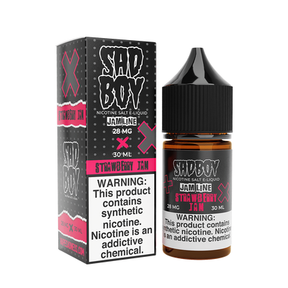 Sadboy TF Salt Nicotine Vape Juice 28 Mg Jam Line / Strawberry Jam 